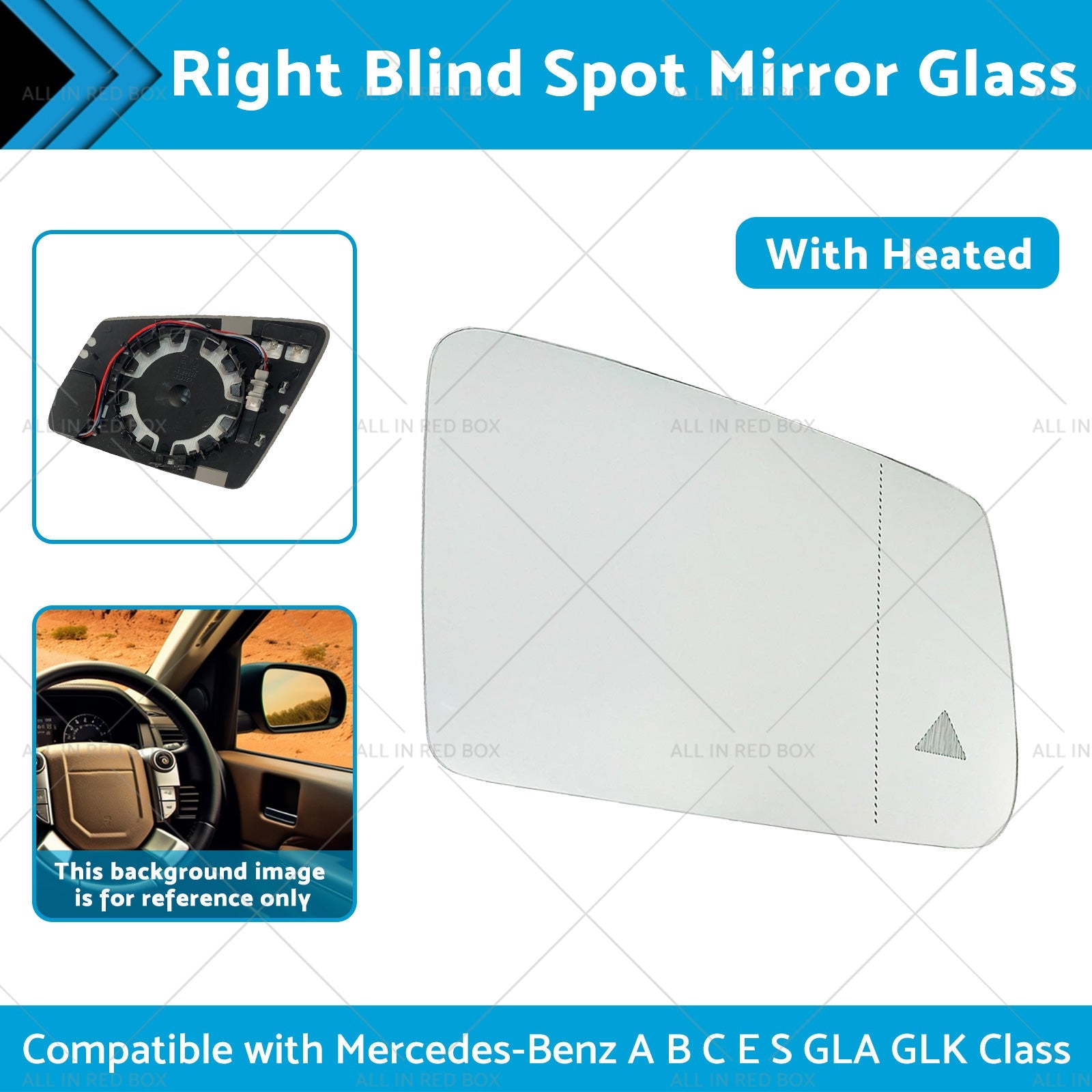 Right Blind Spot Mirror Glass Suitablefor Mercedes-Benz ABCES GLA GLK Class W204-1