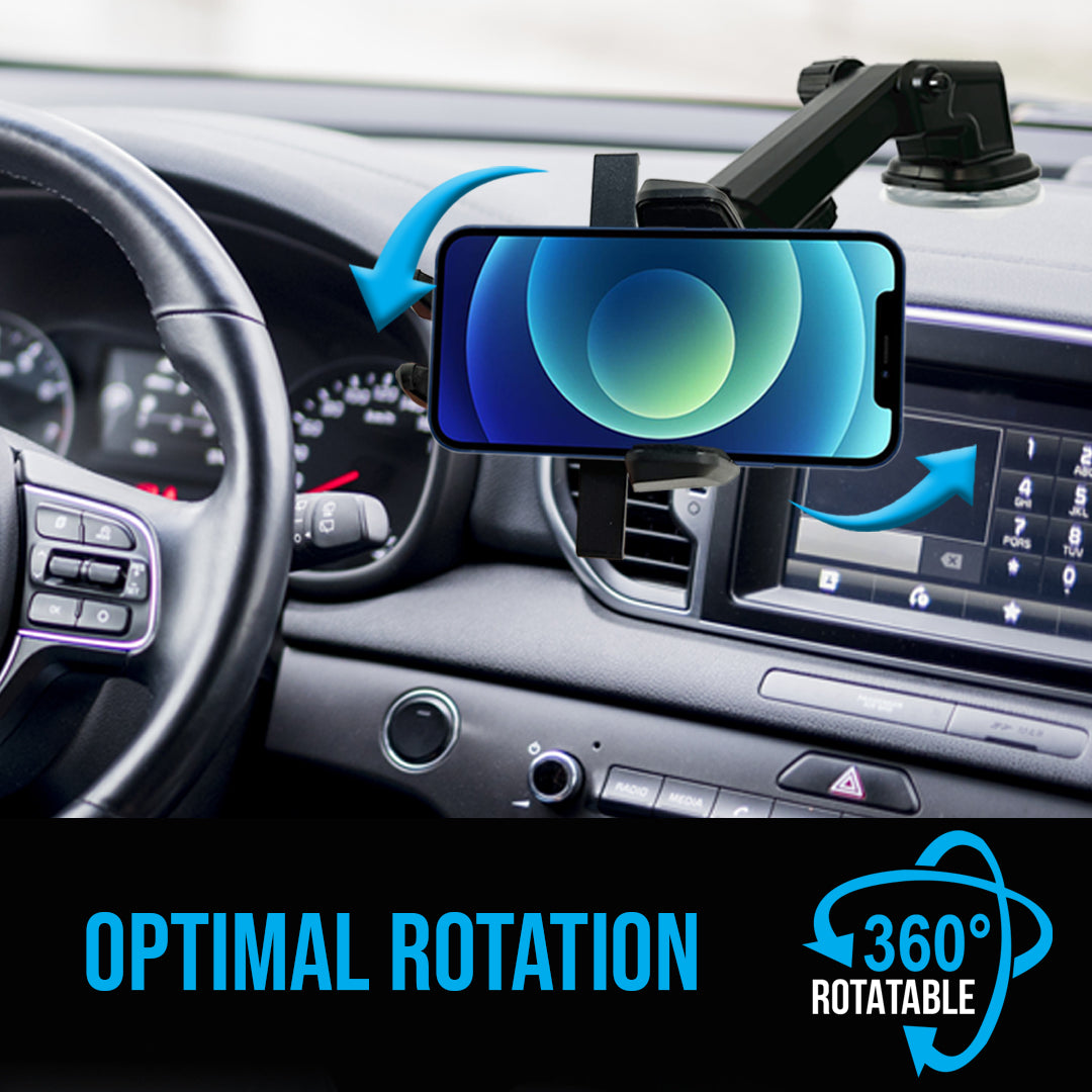 Car Phone Mount Holder  One Touch Adjustable Long Neck-1