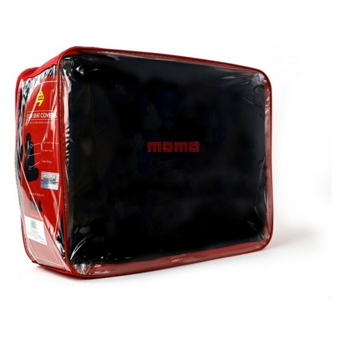 Car Seat Covers MOMO 21 Black Black/Red Polyester-2