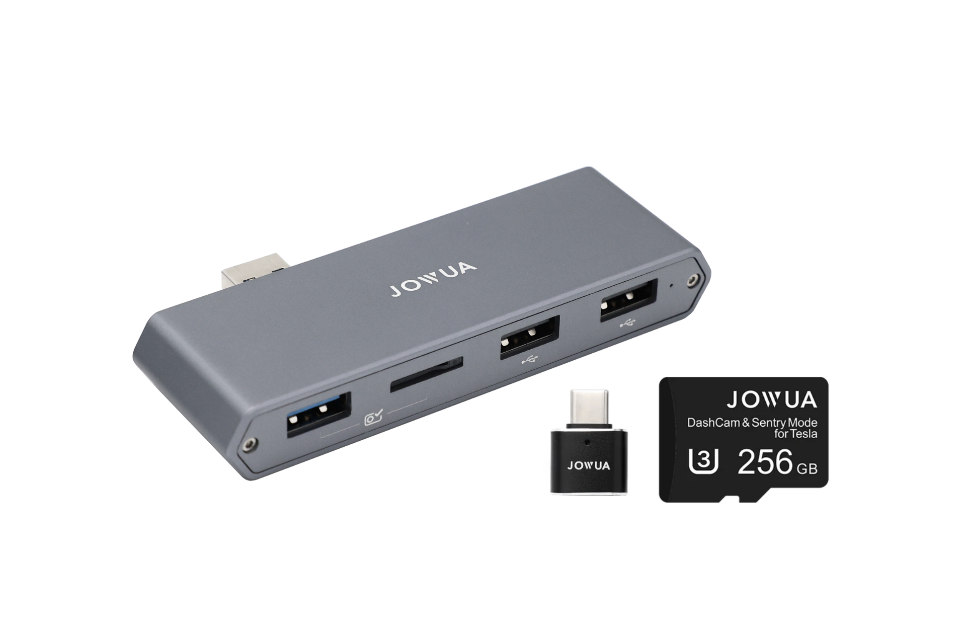 Dual-Function Storage HUB (MicroSD Reader & Tesla USB)-2