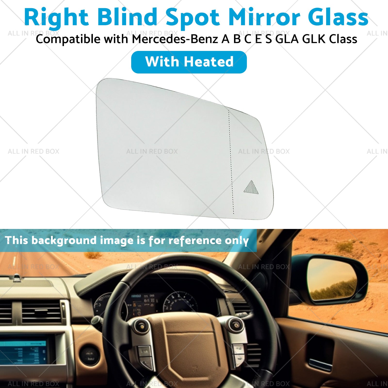 Right Blind Spot Mirror Glass Suitablefor Mercedes-Benz ABCES GLA GLK Class W204-3