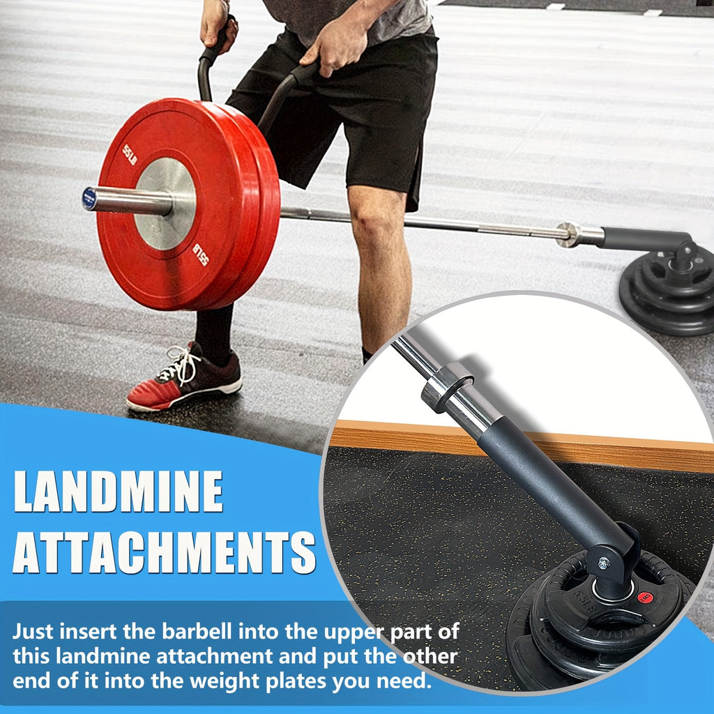 T Bar Row Platform Landmine Attachments for Squate Rack or Wall Mount Fits 2-inch Barbell, Landmine Base Gym Equipment, Power Cage Landmine for Almost of Power Rack