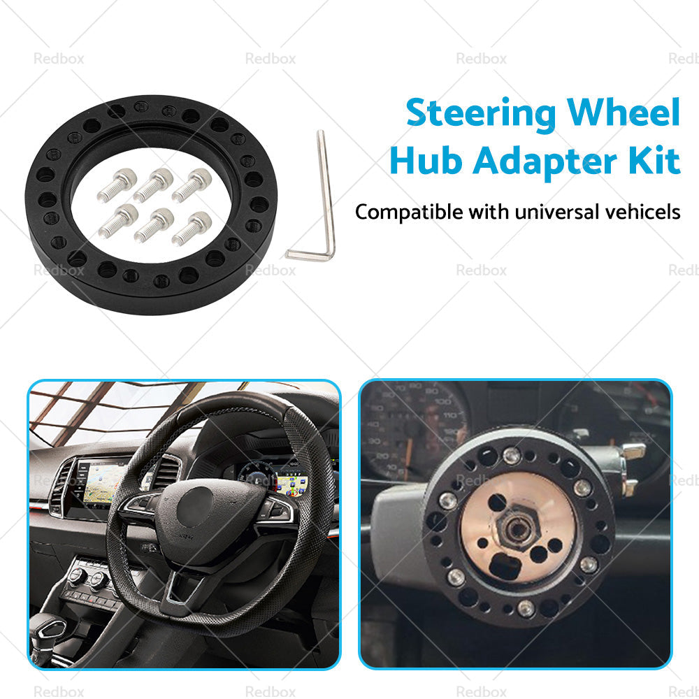 Black Steering Wheel Hub Adapter Spacer Suitable For MOMO to NARDI Quick Release-4