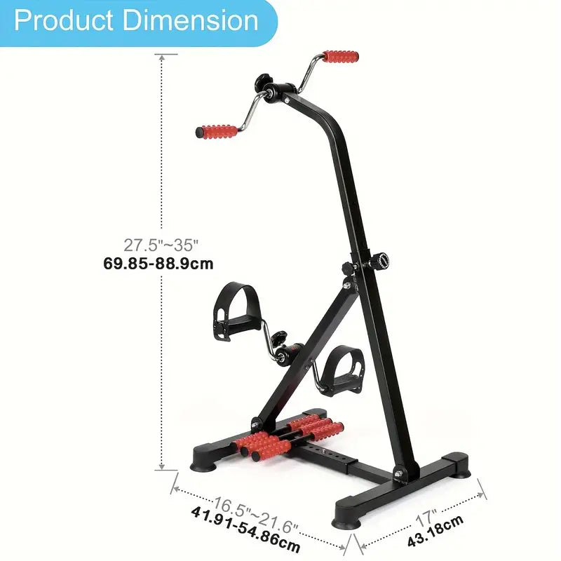 Sturdy Metal Pedal Exercise Bike - Low-Impact Rehabilitation Equipment-2