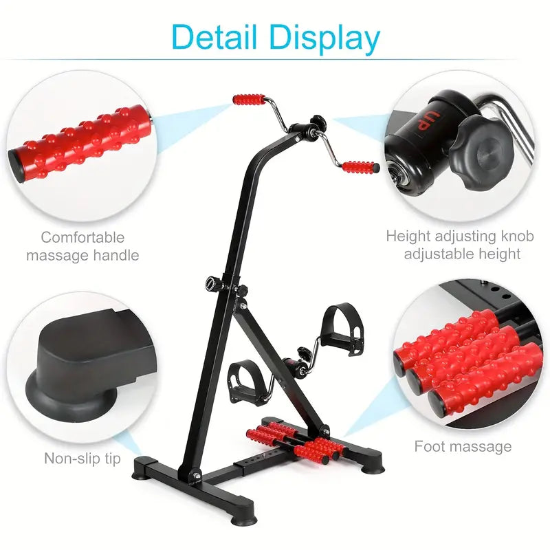 Sturdy Metal Pedal Exercise Bike - Low-Impact Rehabilitation Equipment-3
