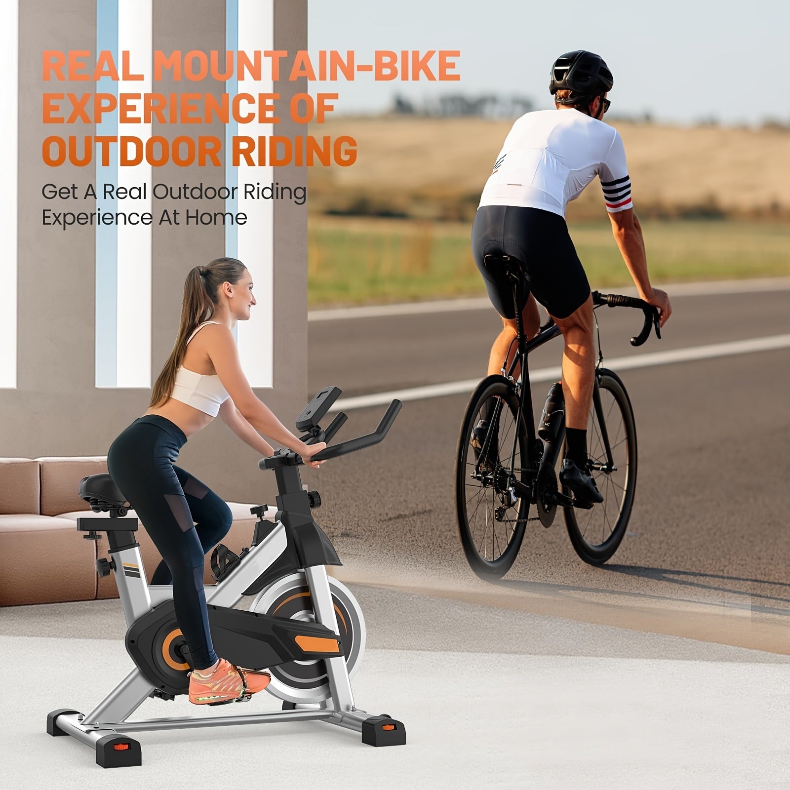 Multi-Function Digital Display Exercise Bike, Stationary Bike for Home Indoor Cycling with Comfortable Seat Cushion