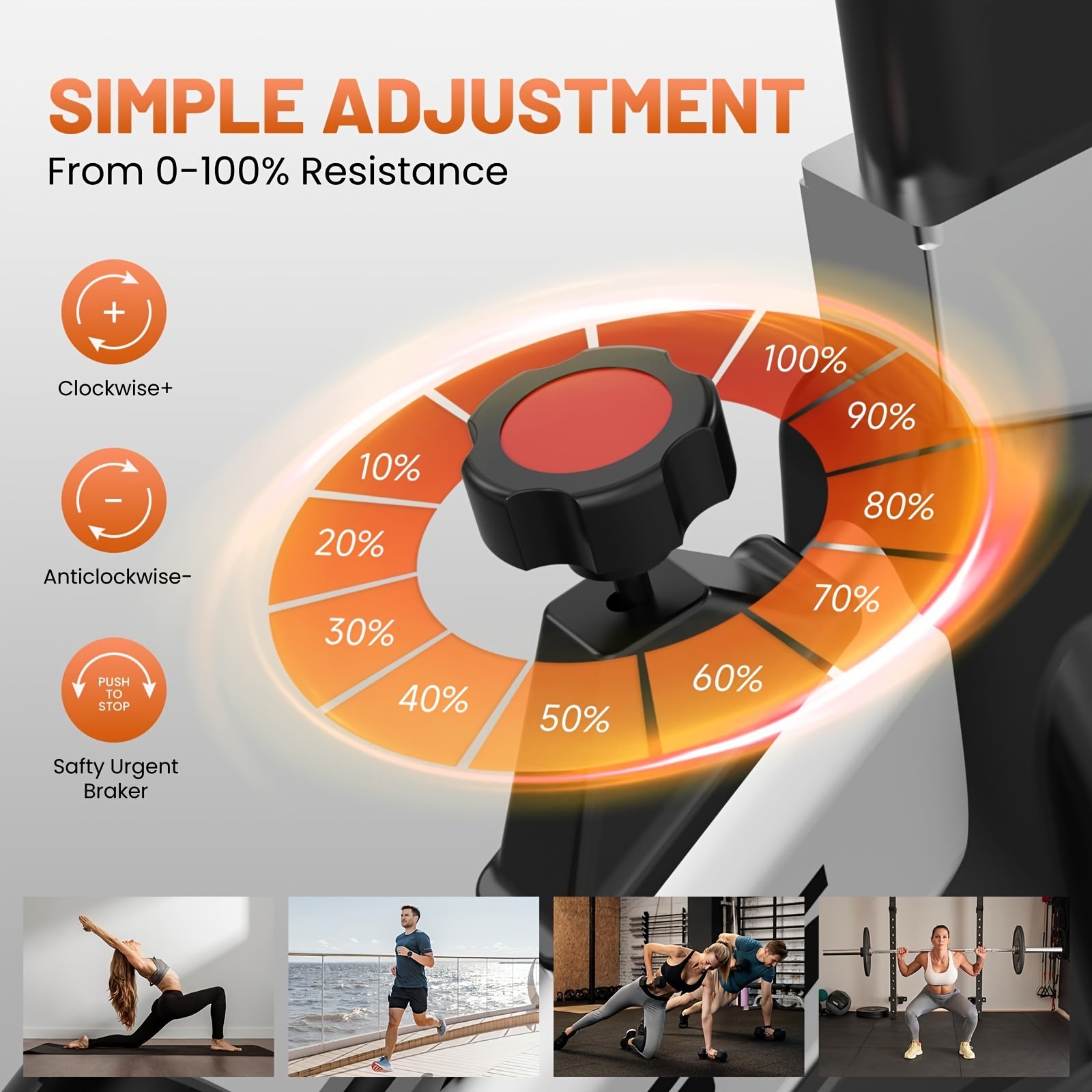 Multi-Function Digital Display Exercise Bike, Stationary Bike for Home Indoor Cycling with Comfortable Seat Cushion
