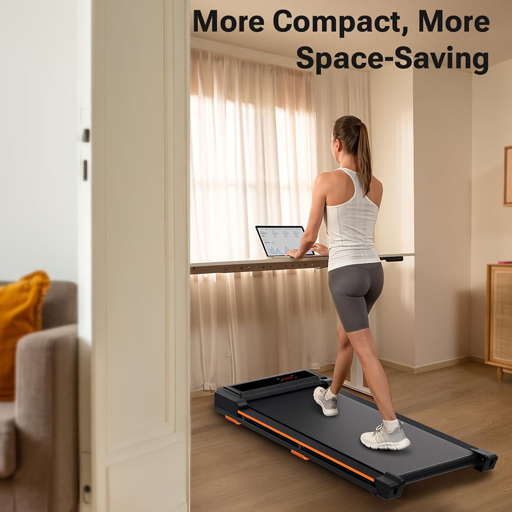 AIRHOT 1pc Under Desk Treadmill, 2.25HP Running Machine For Home Office, With 265lbs Weight Capacity, Remote Control, LED Display