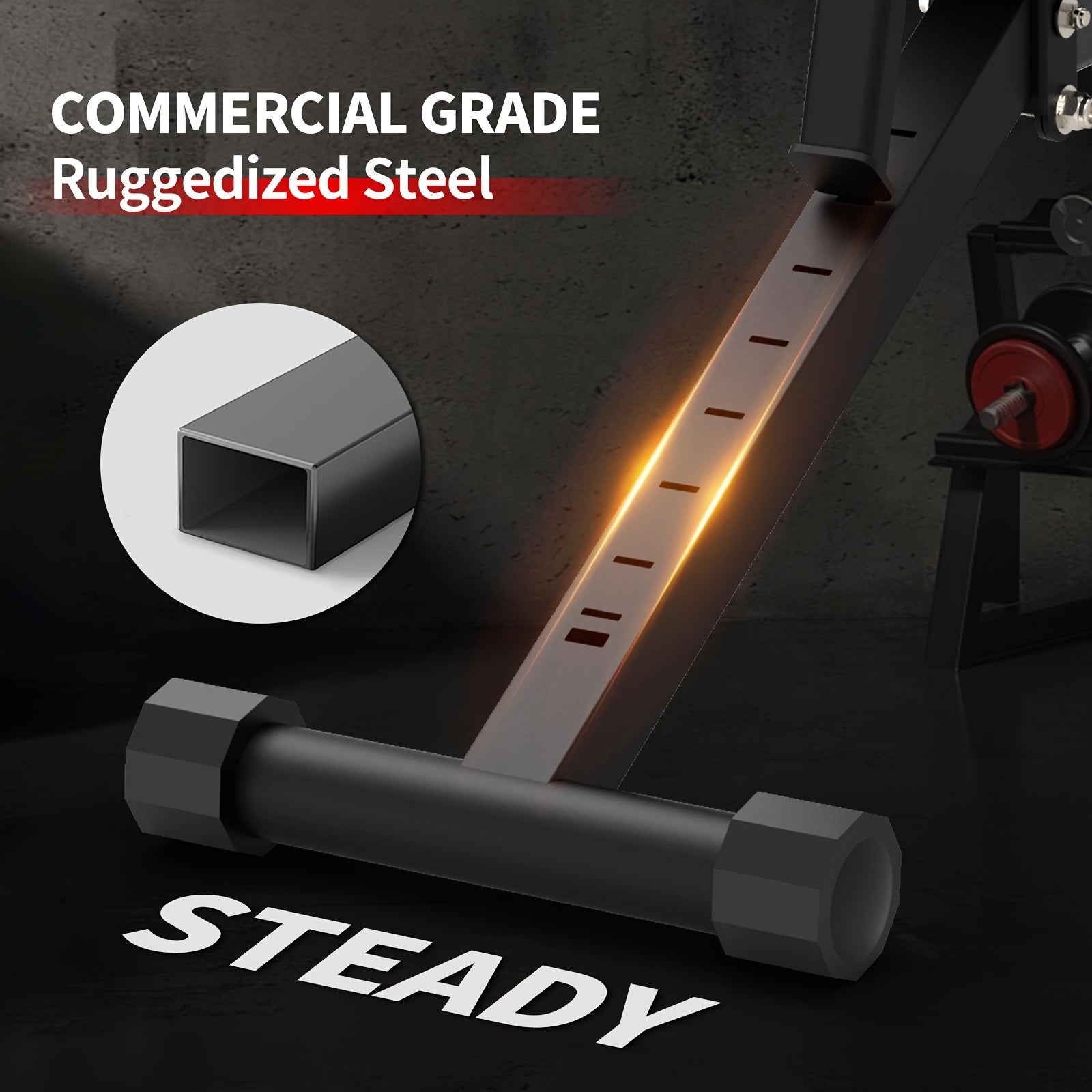 [Adjustable Weight Fitness Dumbbell Stool] Quick folding multifunctional fitness dumbbell stool withadjustable weight bench