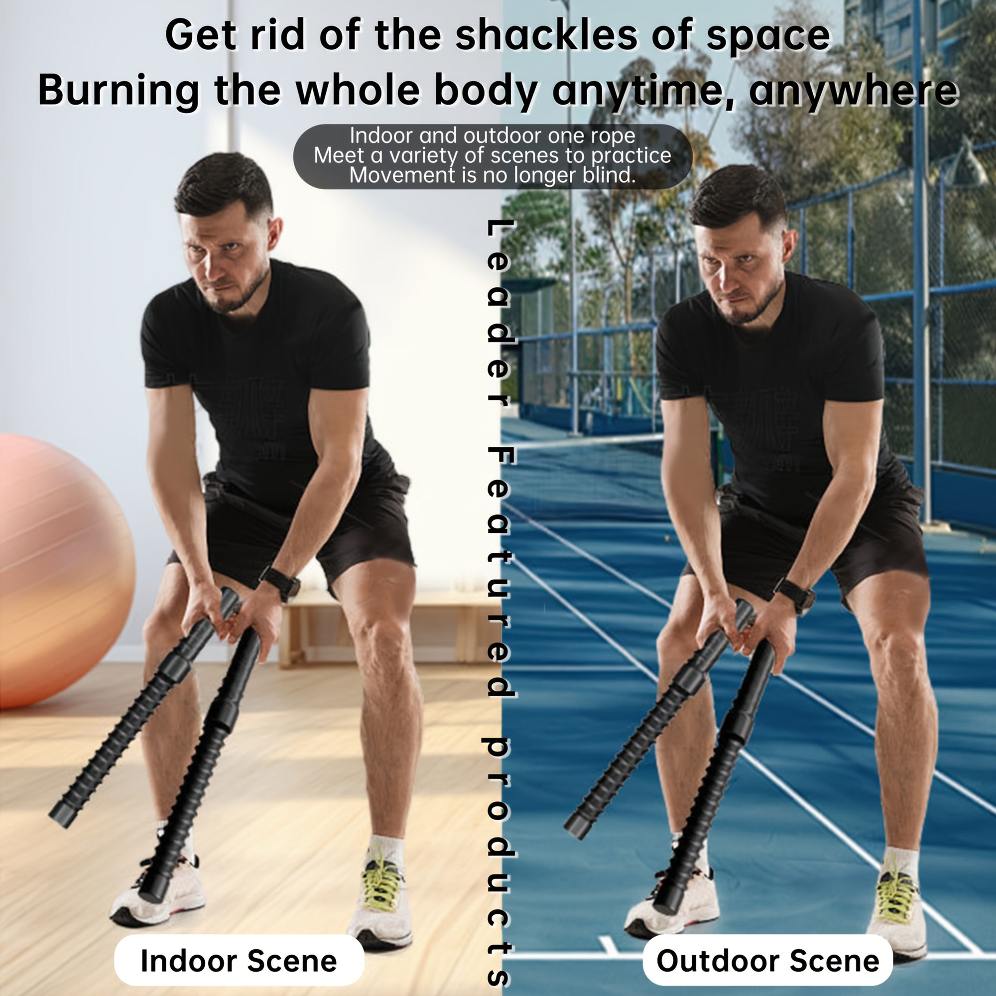 1 Pair Stainless Steel Battle Ropes, Portable Cordless Fitness Training Equipment for MMA, Core & Strength Workouts, Unisex, Ideal for Valentine's, Christmas, New Year, Spring Festival, Father'S Day Gifts
