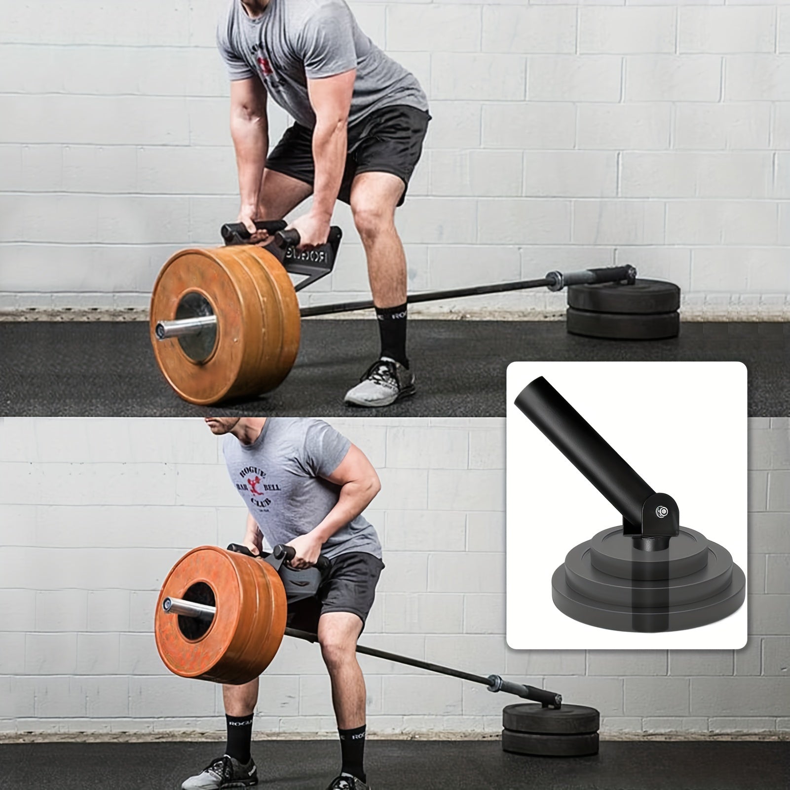 T Bar Row Platform Landmine Attachments for Squate Rack or Wall Mount Fits 2-inch Barbell, Landmine Base Gym Equipment, Power Cage Landmine for Almost of Power Rack