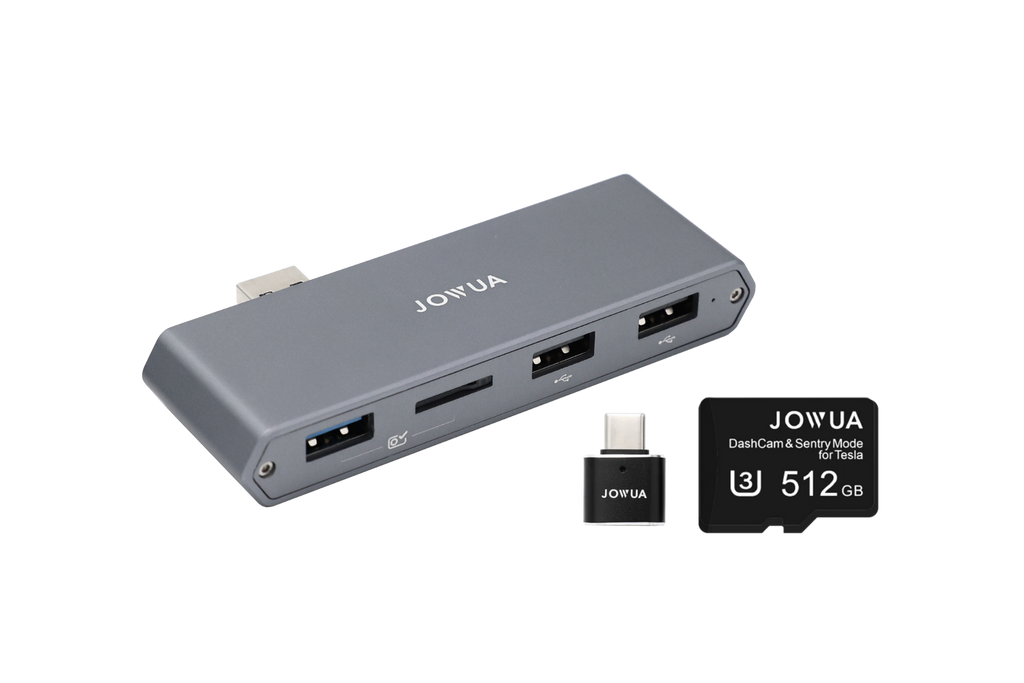 Dual-Function Storage HUB (MicroSD Reader & Tesla USB)-0