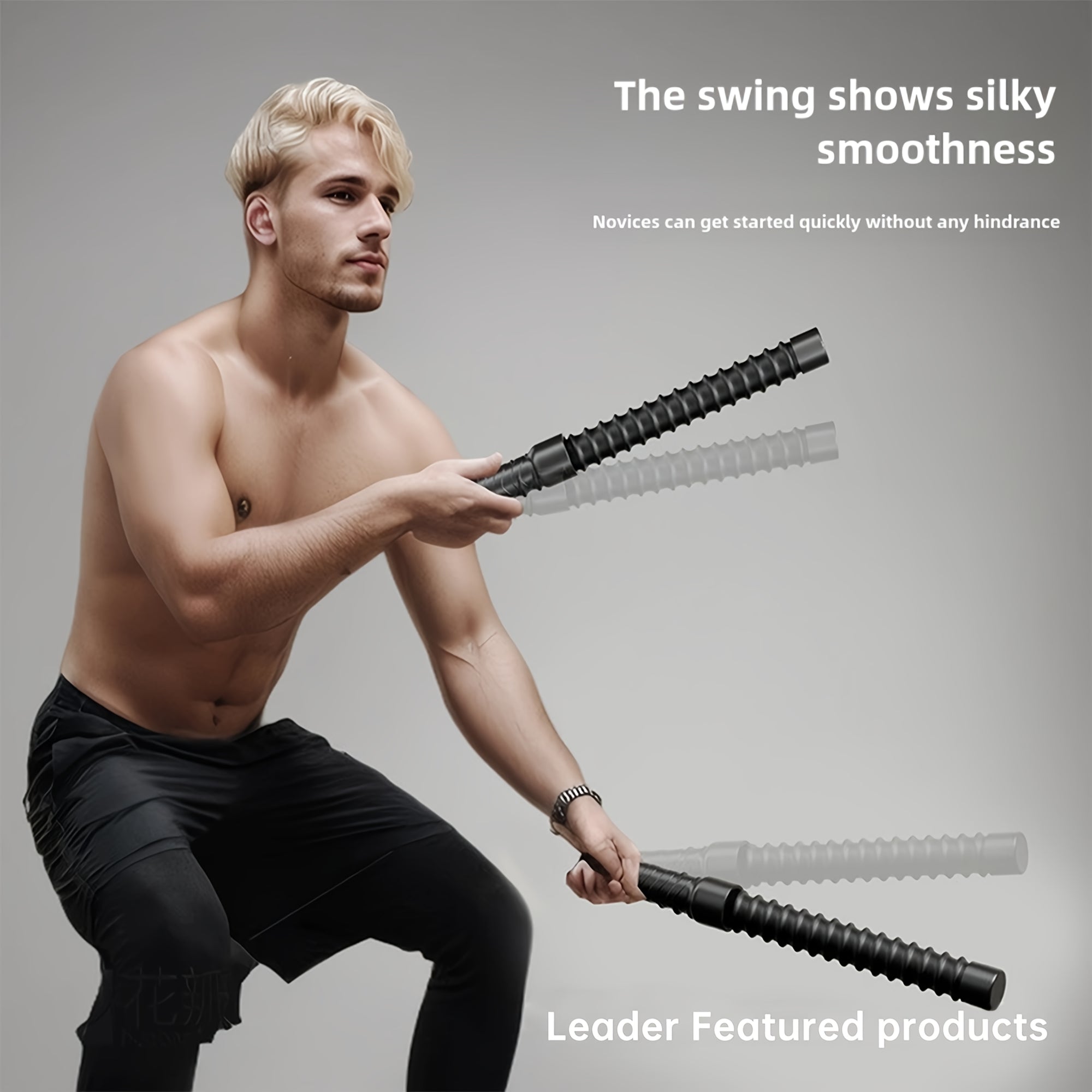 1 Pair Stainless Steel Battle Ropes, Portable Cordless Fitness Training Equipment for MMA, Core & Strength Workouts, Unisex, Ideal for Valentine's, Christmas, New Year, Spring Festival, Father'S Day Gifts