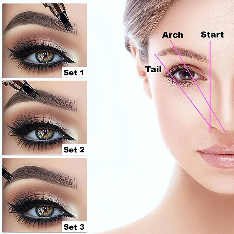 4 Splitted Head Eyebrow Pencil-2