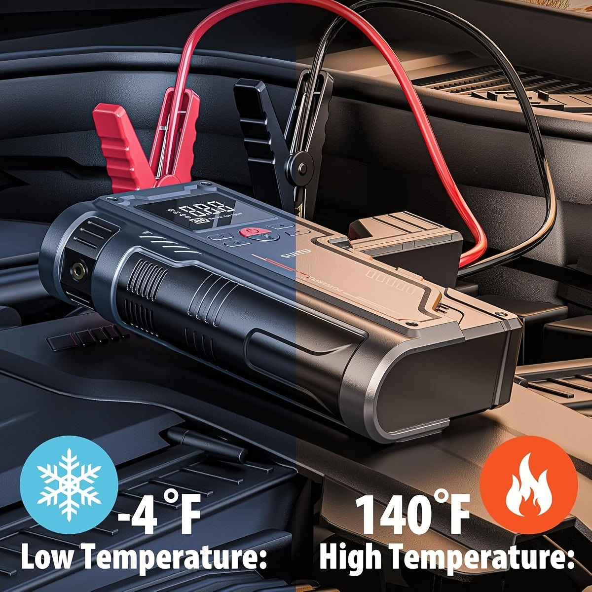 Portable Air Compressor & Jump Starter-4