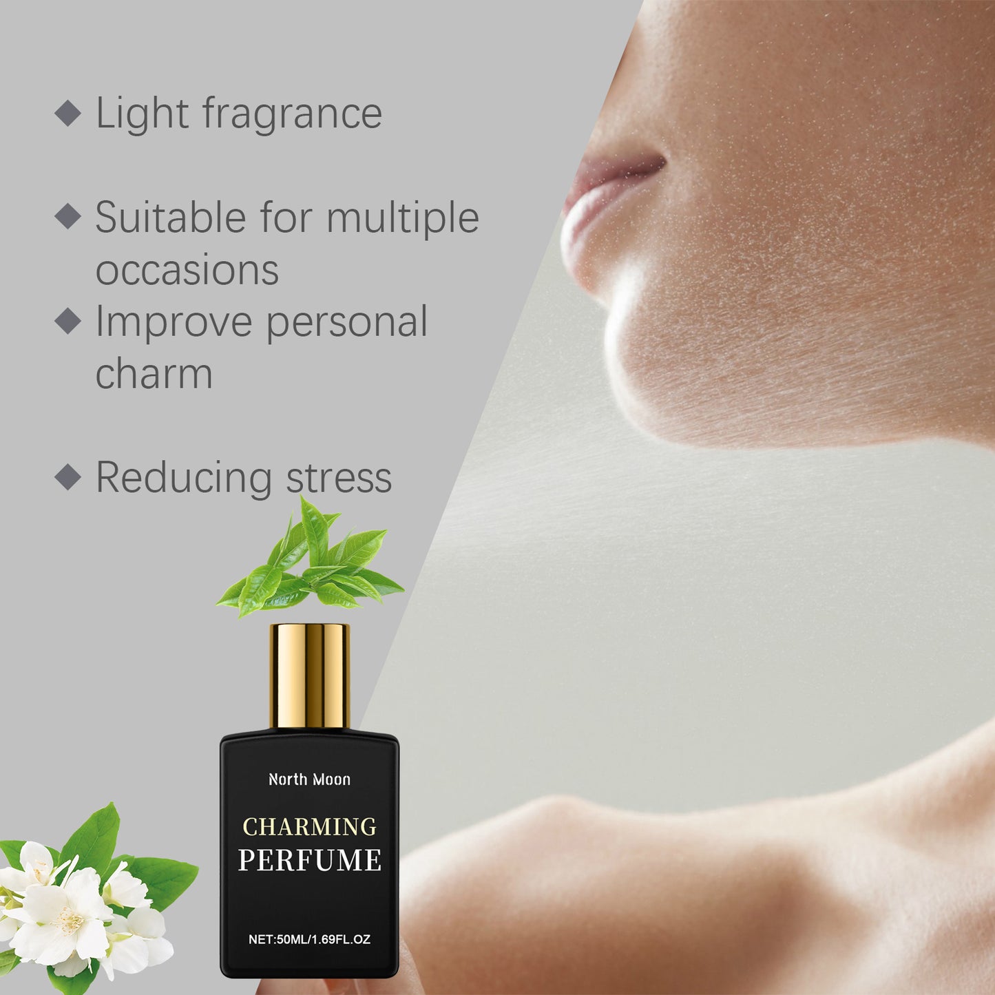 North Moon Pheromone Perfume For Men And Women For Long-Lasting Light Fragrance Fresh Natural Perfume Spray
