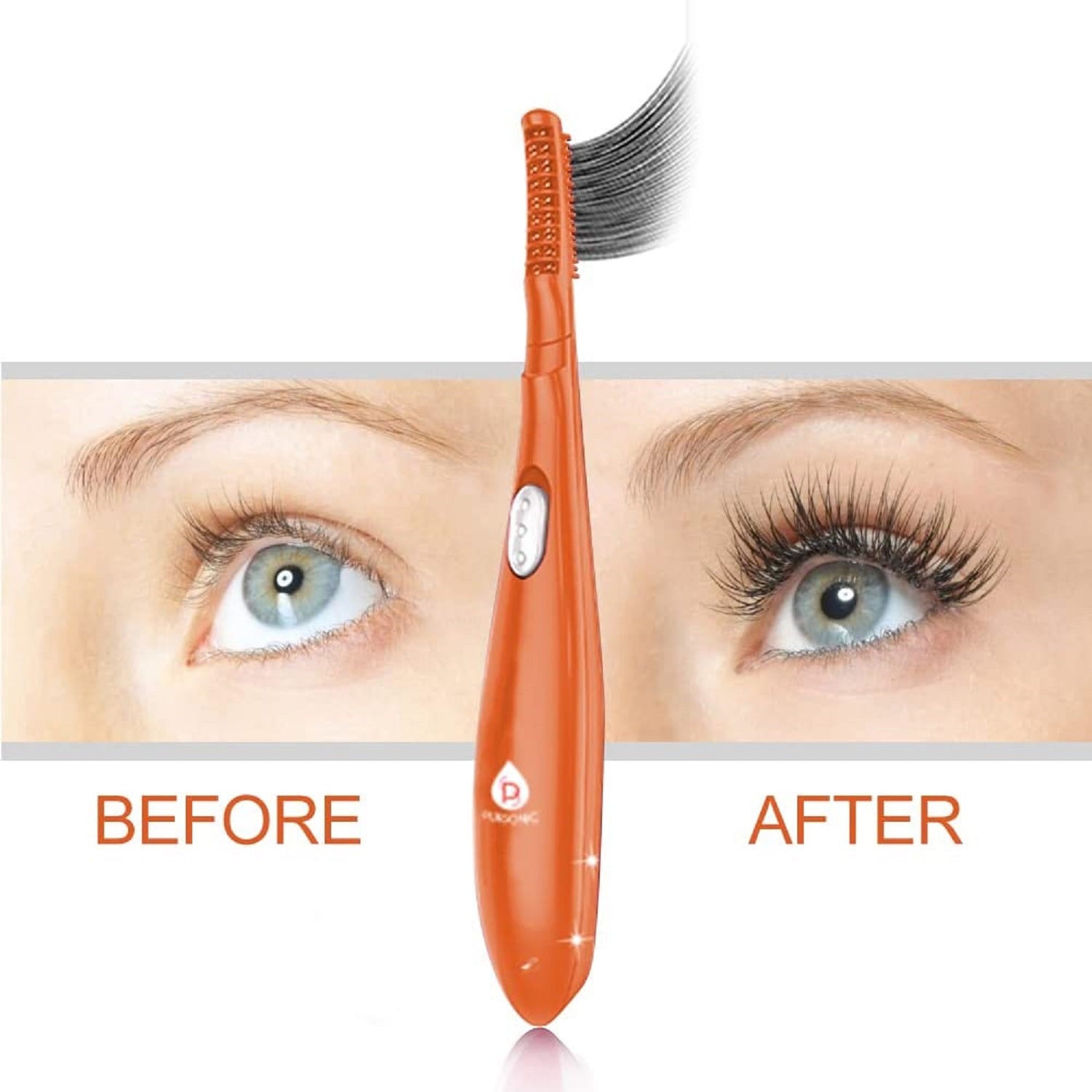 Heated Eyelash Curler With Comb, Provides Long Lasting Curl In Seconds-4