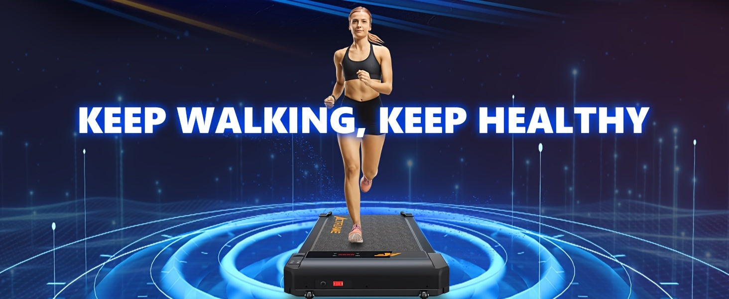 AIRHOT 1pc Under Desk Treadmill, 2.25HP Running Machine For Home Office, With 265lbs Weight Capacity, Remote Control, LED Display
