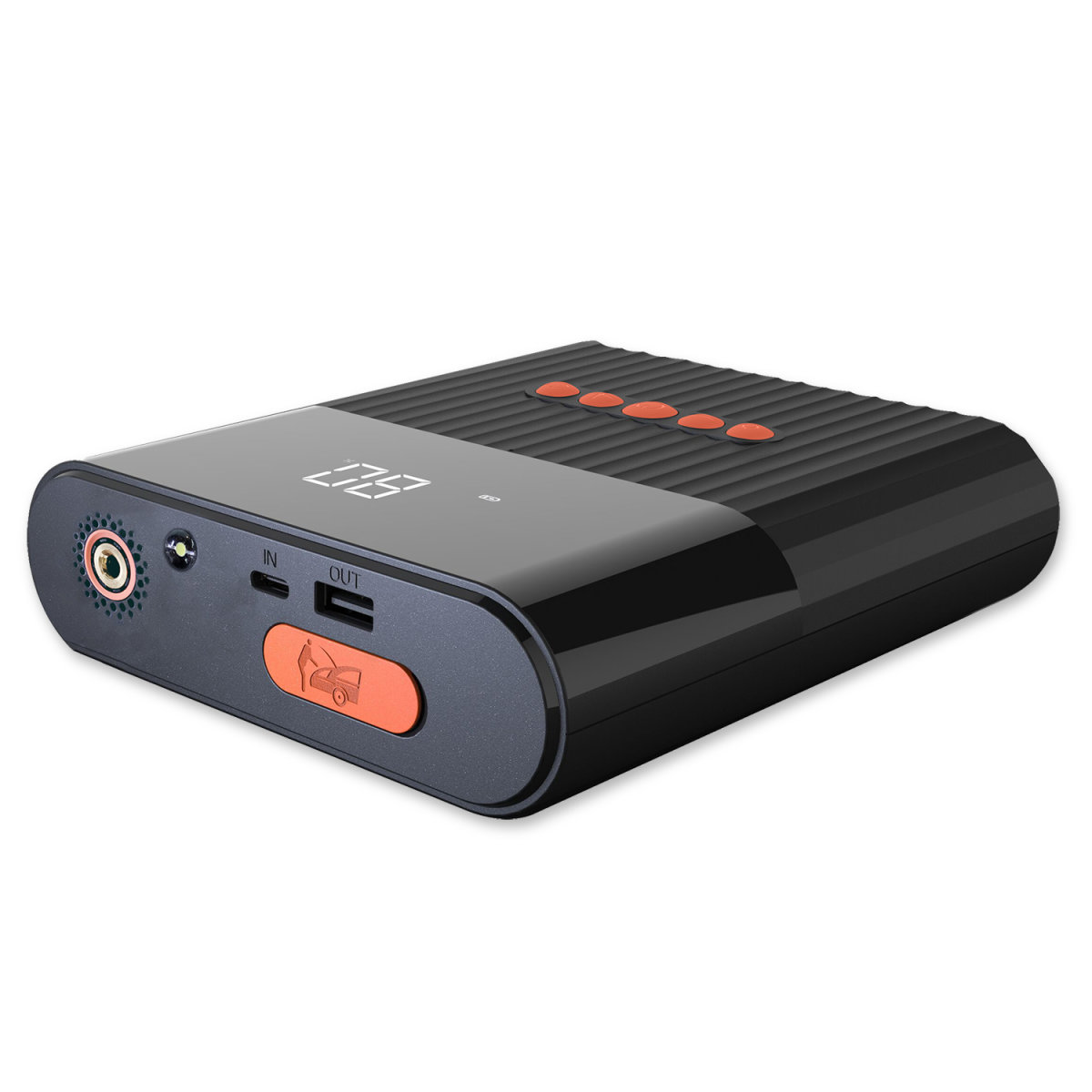 4smarts Jump Starter Power Bank PitStop+ Autóindító / Kompresszor - Fekete (4S456312)-0