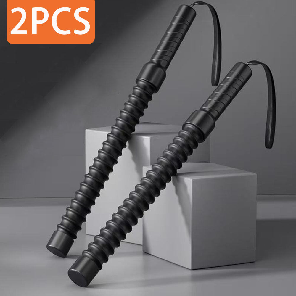 [Heavy Duty Battle Ropes] 2pcs Heavy Duty Ropeless Battle Ropes - Weighted, Long, Black Iron, Below 78, 74inch, Portable & Convenient for Home Gym Workouts, Aerobic Exercise, and Fitness Training, Home Gym Equipment | Sleek B