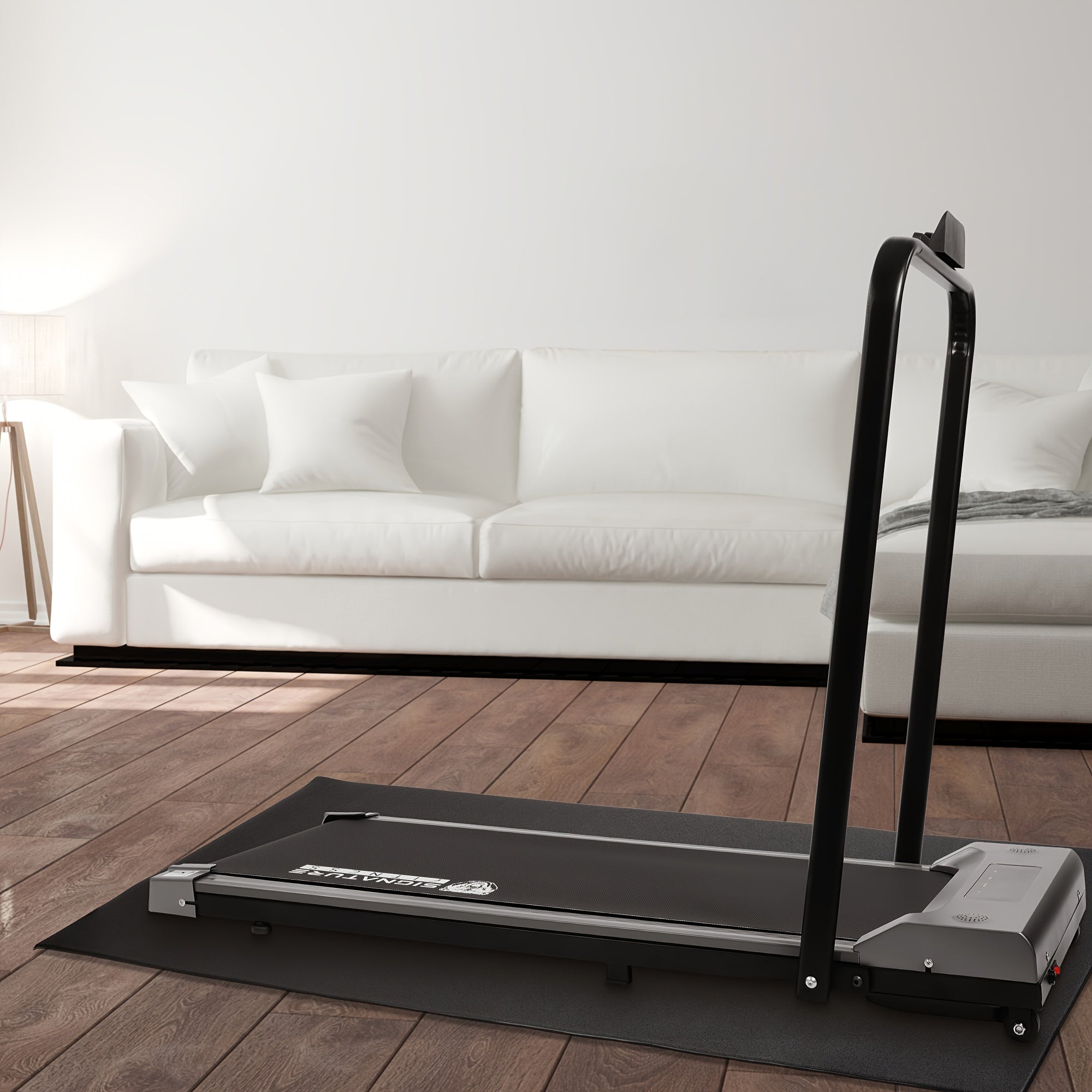 High Density Home Gym Treadmill Exercise Bike Equipment Mat, 1/4" Thick, Multiple Sizes