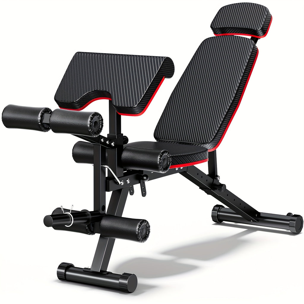 Adjustable Weight Bench For Full Body Workout, Workout Bench For Home Gym, Multi-Purpose Weight Bench With Fast Adjustment For Bench Press Sit Up Incline Flat Decline