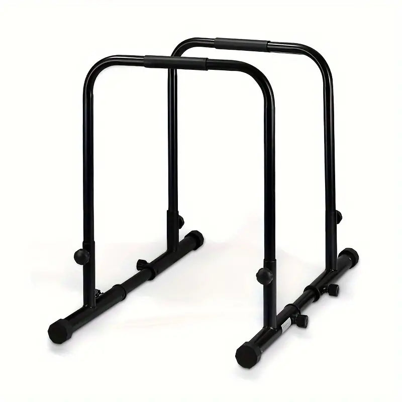 Adjustable Heavy Duty Dip Parallel Bars, Pull-Up Bars - Universal Use (Black)-0