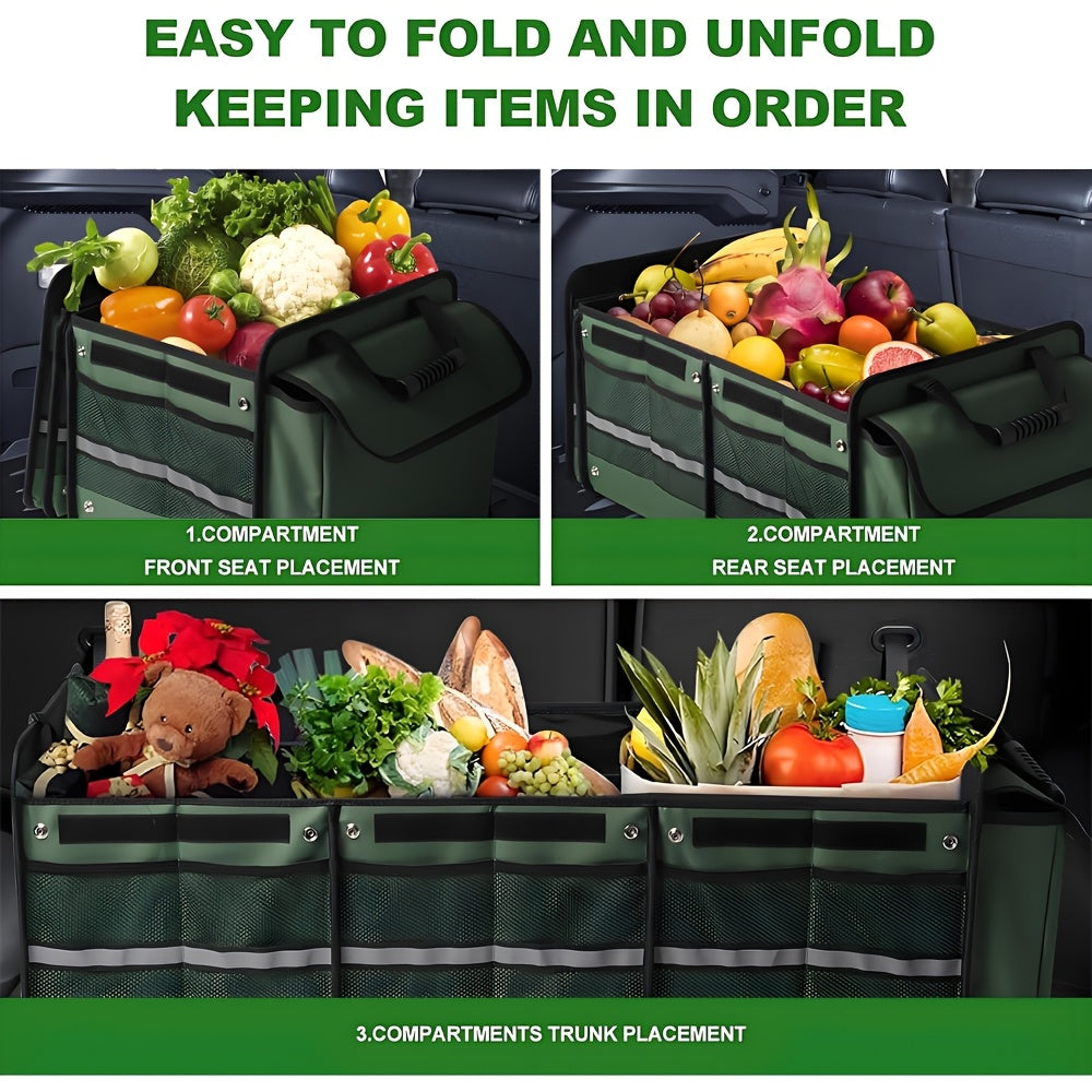 Car Storage Bag Foldable Trunk Organizer with Ice Pack-1