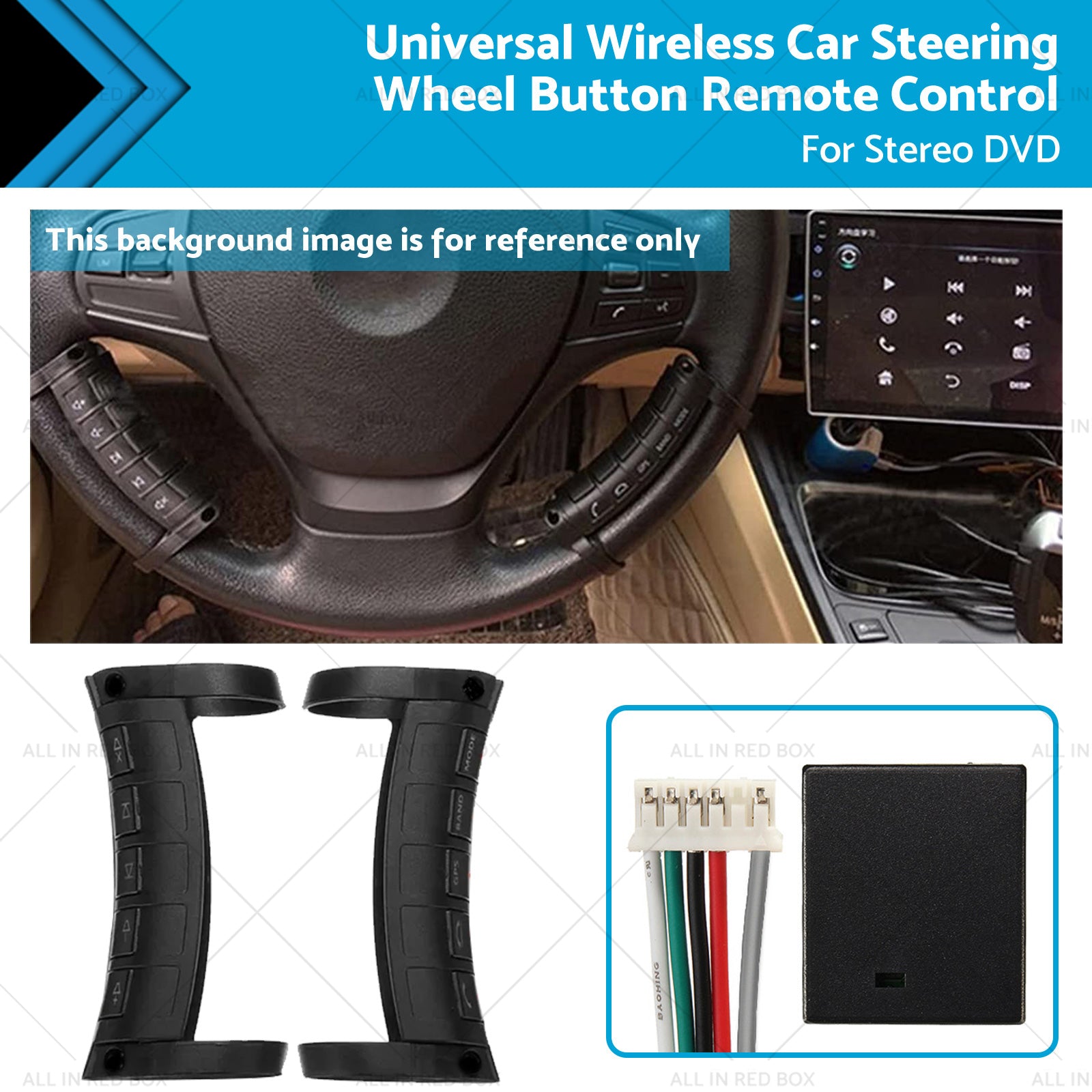 Universal Wireless Car Steering Wheel Button Remote Control For Stereo DVD-0