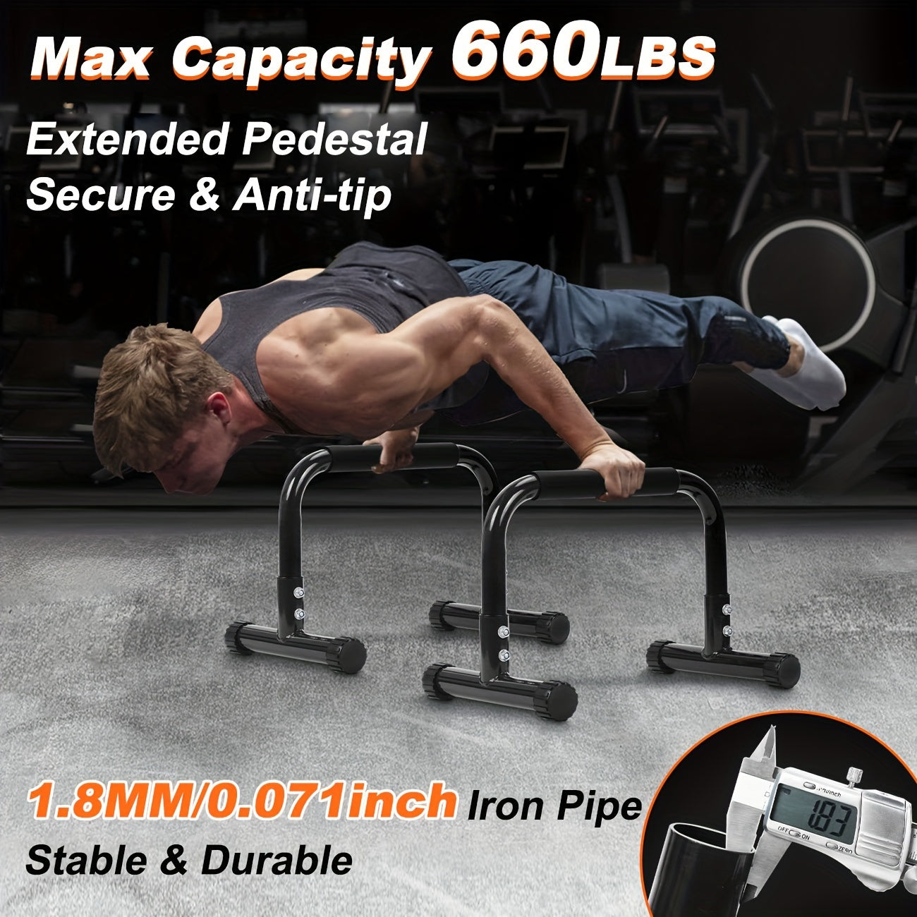 Push Up Bars Parallel Bars for Strength-2