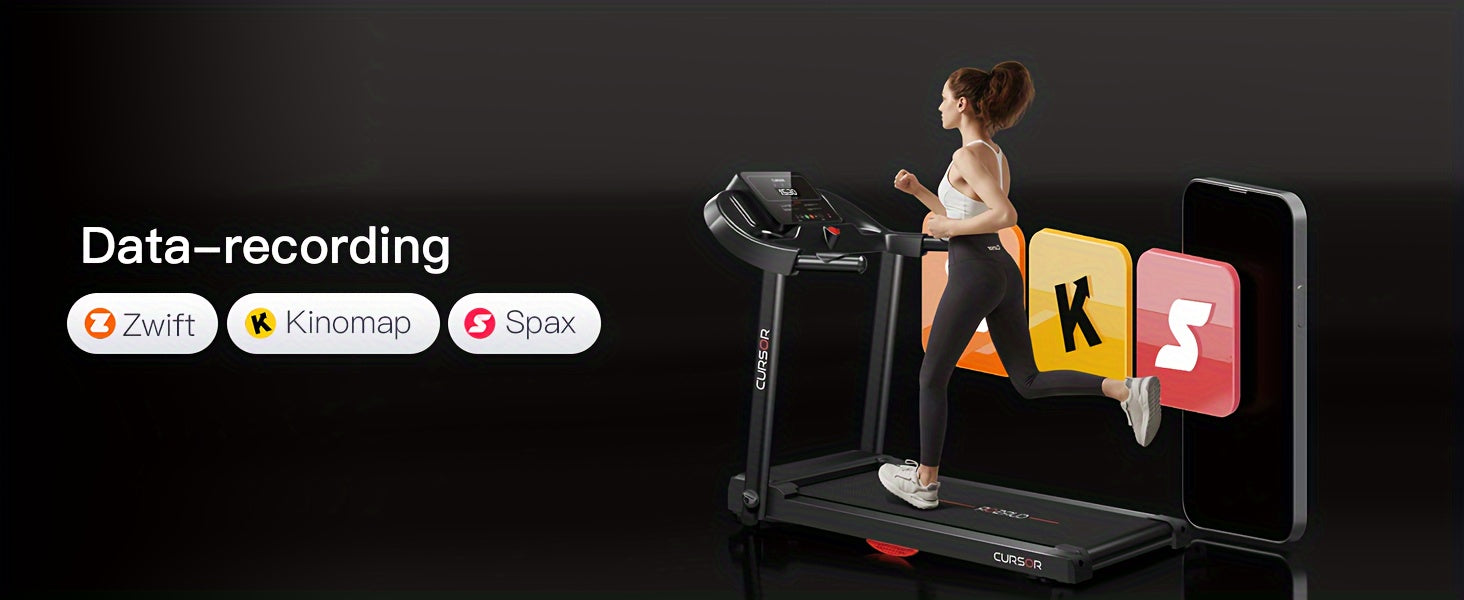 Fitness Stepper Home Folding Treadmill With Pulse Sensor, 2.5HP Foldable Portable Treadmill, 7.5 MPH Electric Motorized Running Machine With Heart Rate Sensor, 265 LBS Capacity For Home Gym