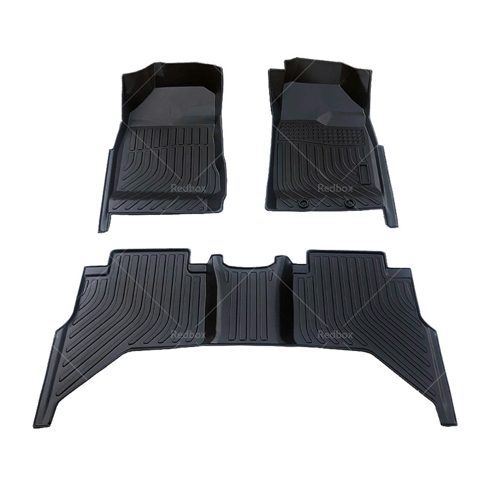 Anti-Slip 3D TPE Floor Mat Suitable For Isuzu D-MAX / Dmax Dual Cab 2012-2020-0