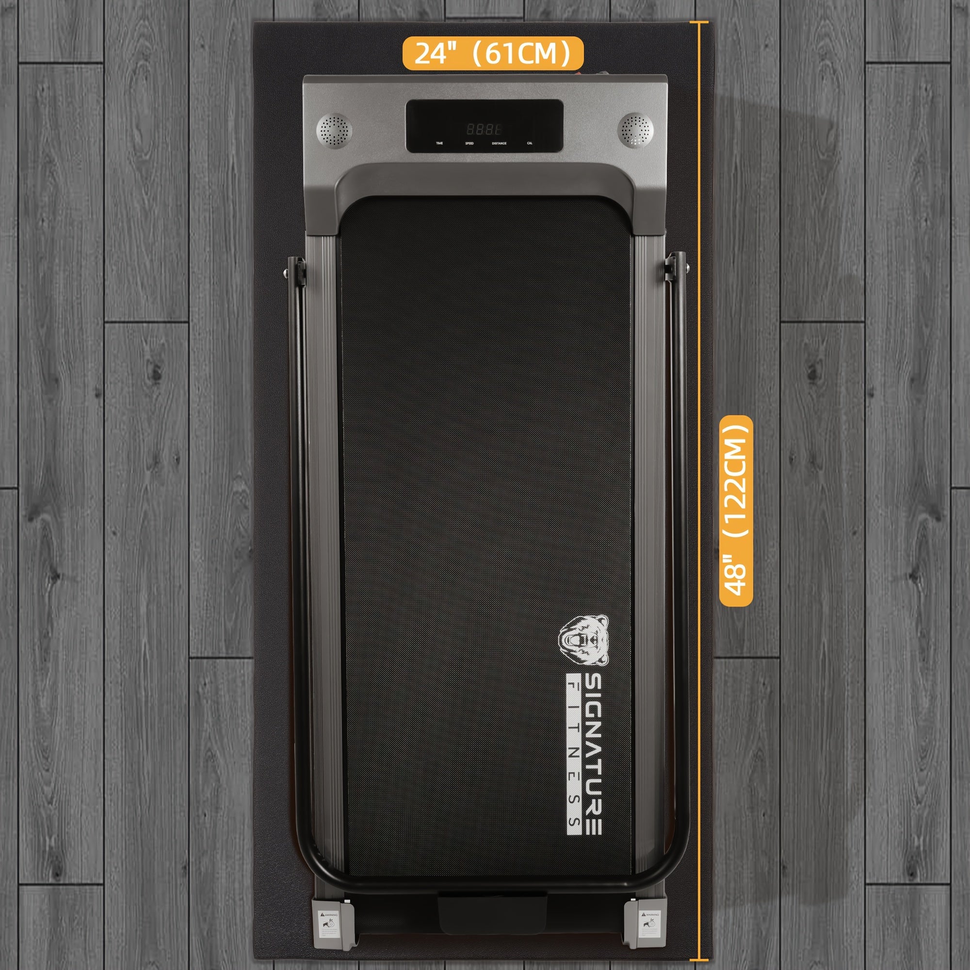High Density Home Gym Treadmill Exercise Bike Equipment Mat, 1/4" Thick, Multiple Sizes