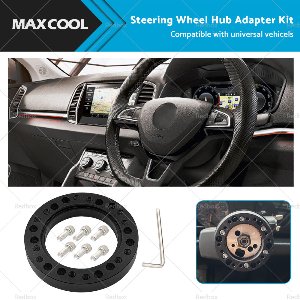 Black Steering Wheel Hub Adapter Spacer Suitable For MOMO to NARDI Quick Release-0