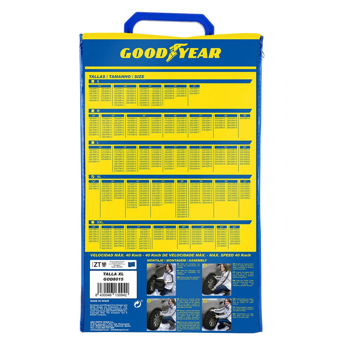 Car Snow Chains Goodyear ULTRA GRIP (XL)-1