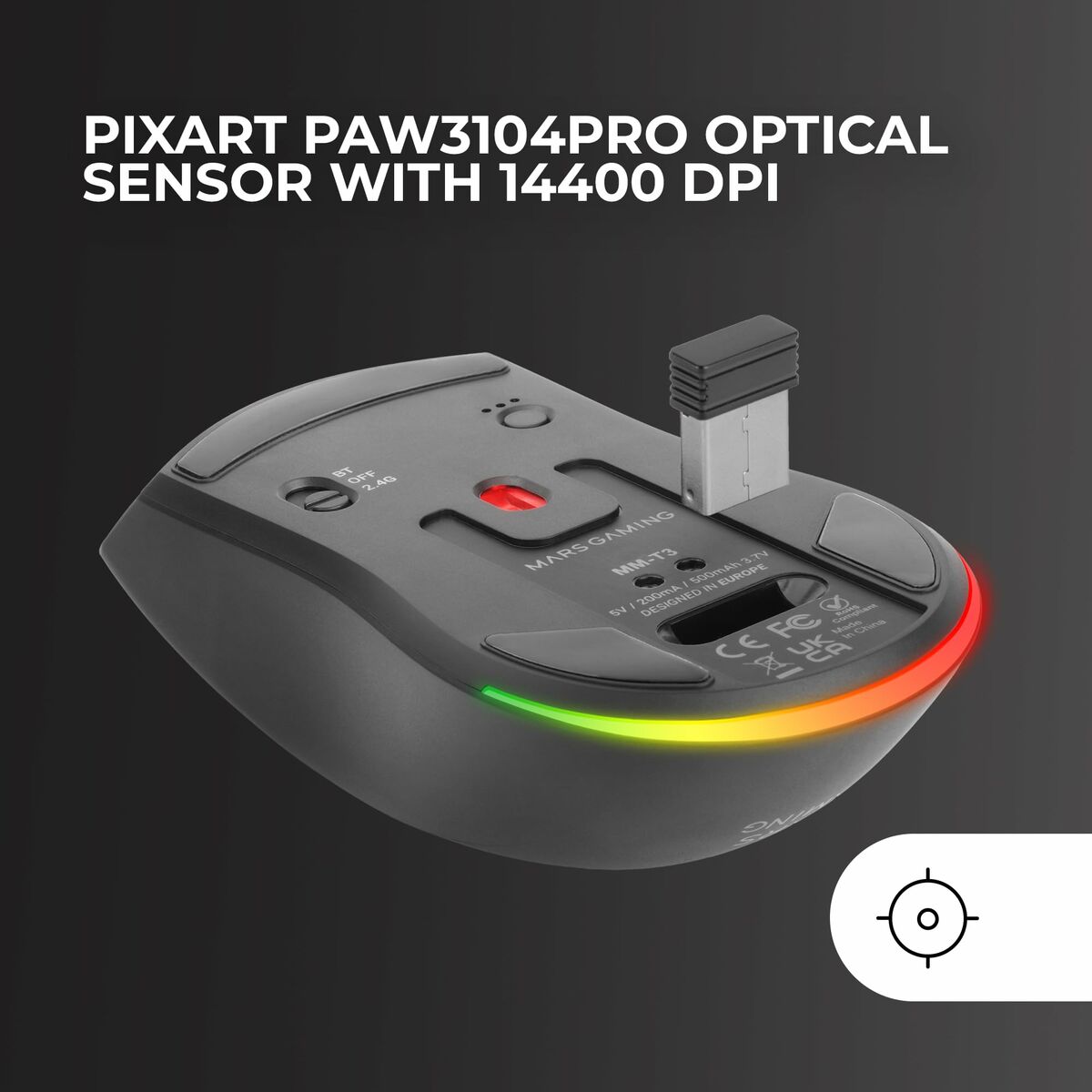 Gaming Mouse Mars Gaming MMT3 Black-4