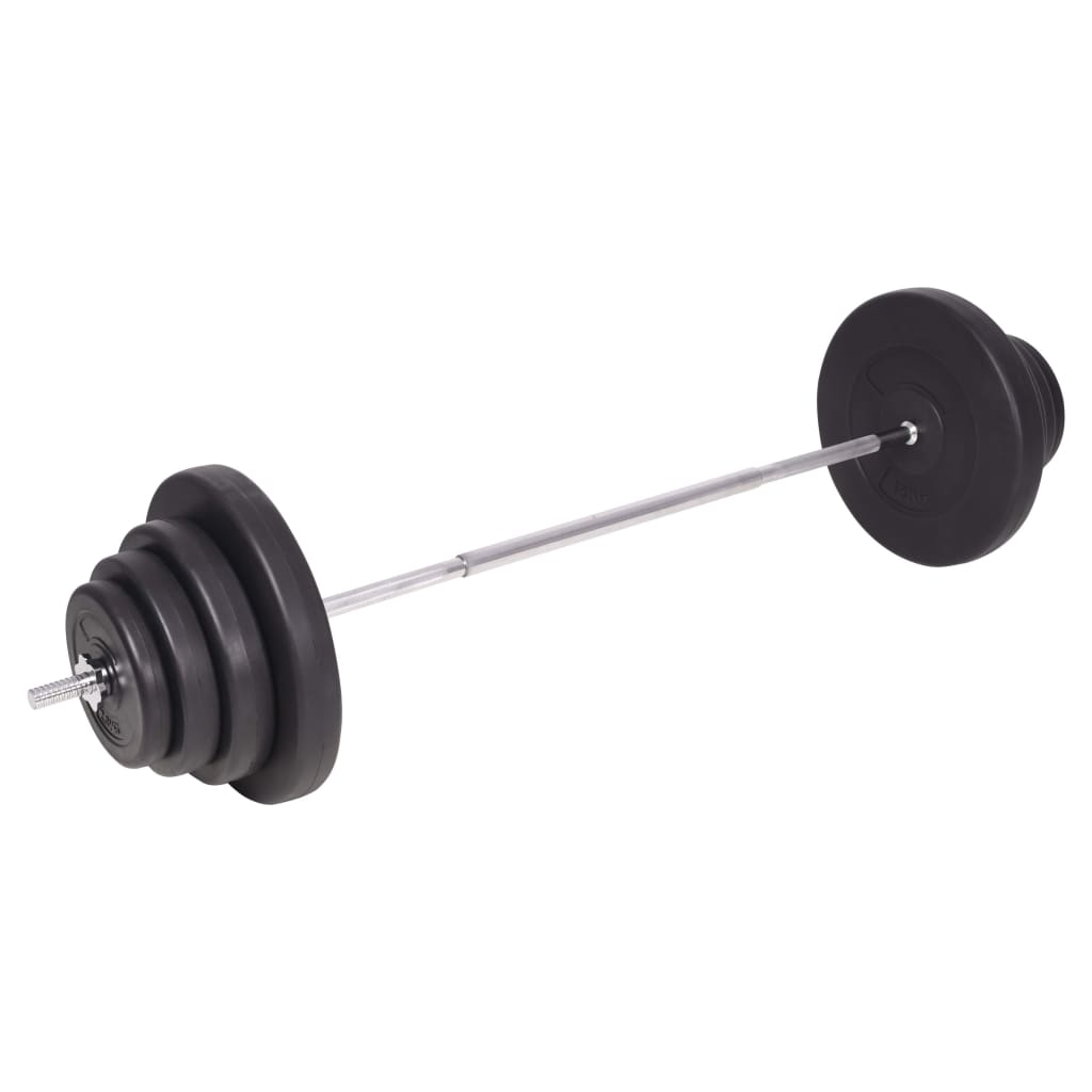 vidaXL Barbell and Dumbbell Set 264.6 lb-2