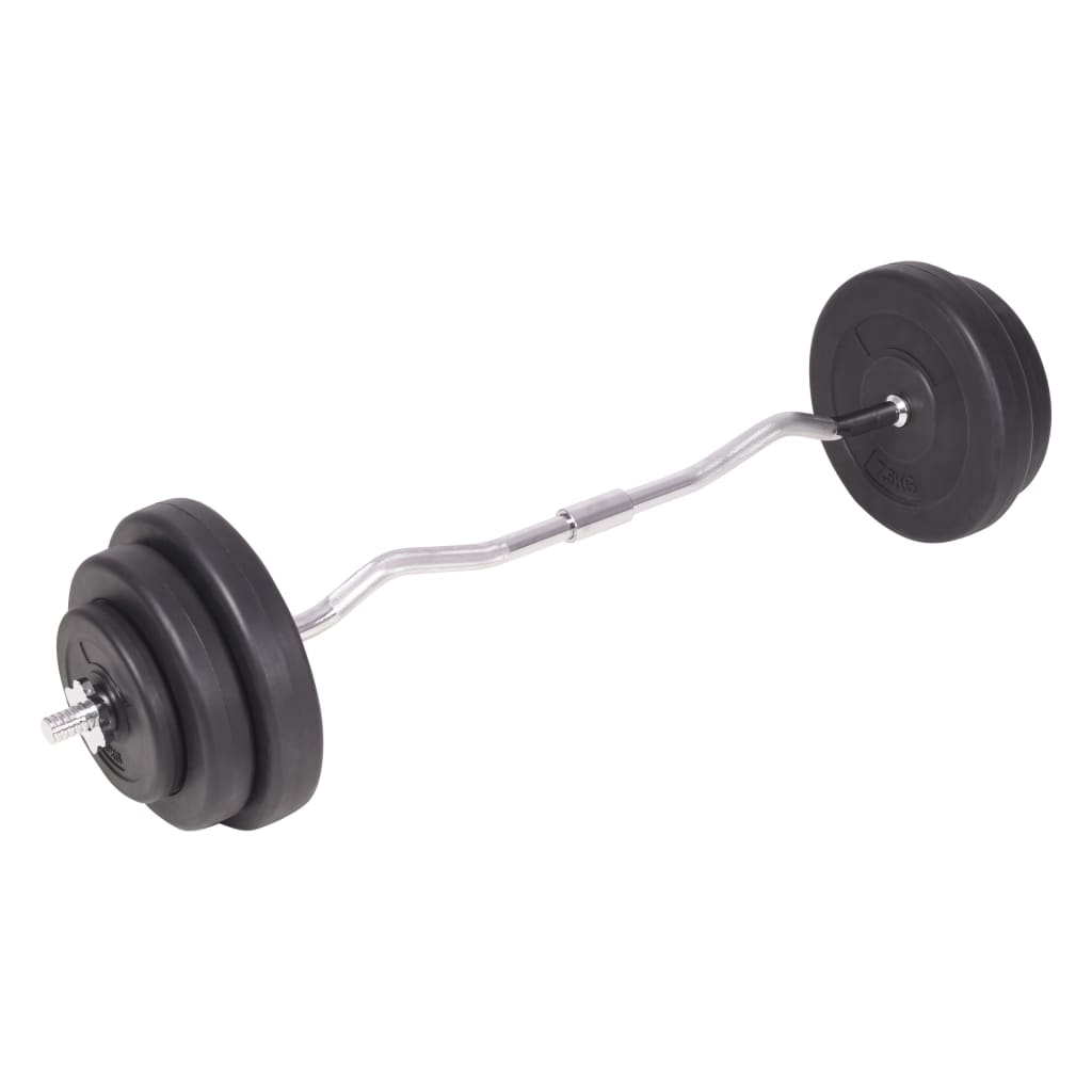 vidaXL Barbell and Dumbbell Set 264.6 lb-4