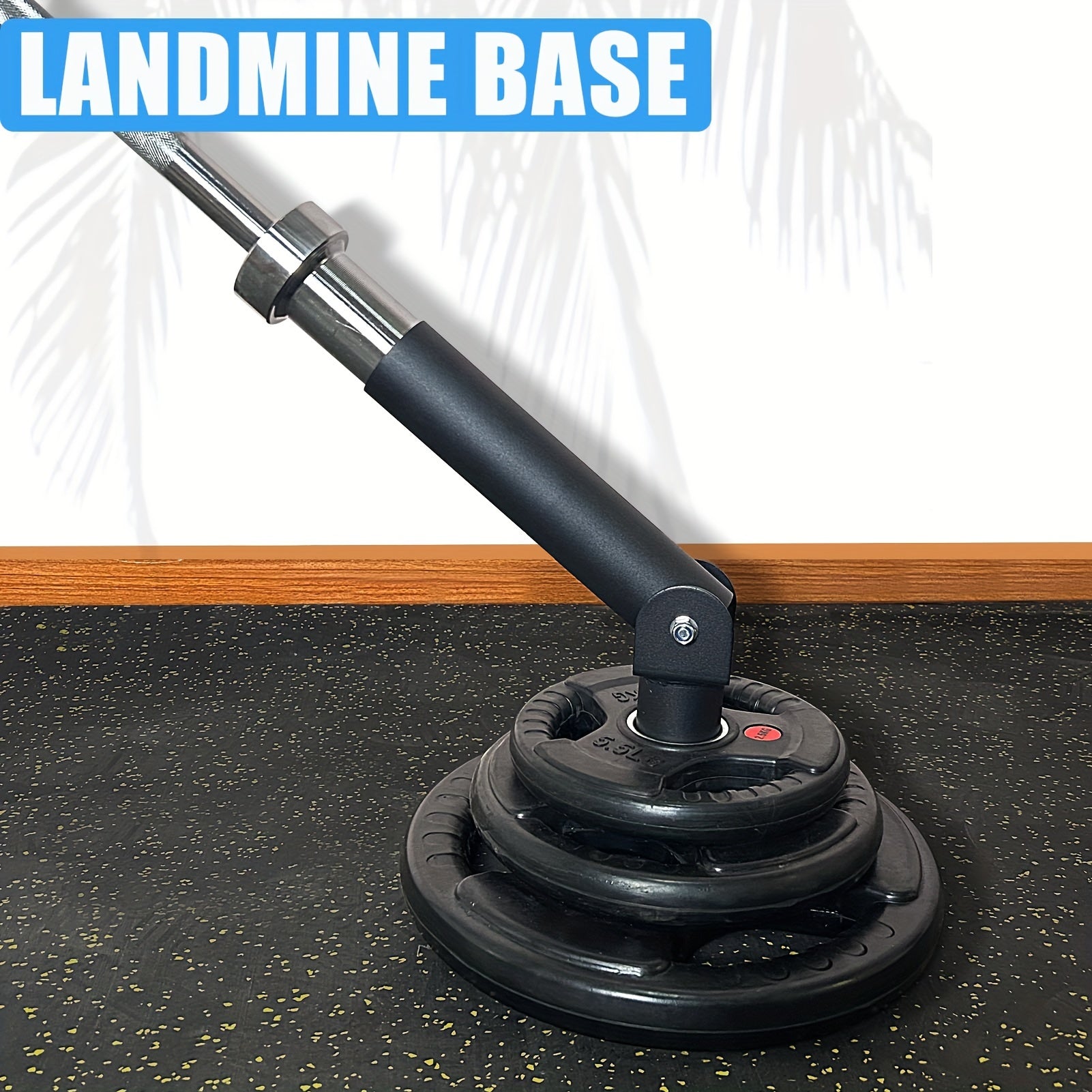 T Bar Row Platform Landmine Attachments for Squate Rack or Wall Mount Fits 2-inch Barbell, Landmine Base Gym Equipment, Power Cage Landmine for Almost of Power Rack