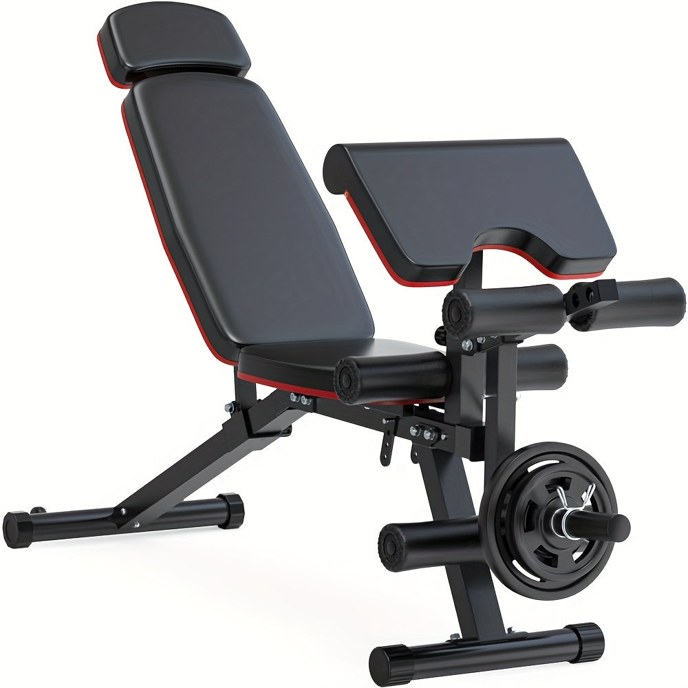Adjustable Weight Bench For Full Body Workout, Workout Bench For Home Gym, Multi-Purpose Weight Bench With Fast Adjustment For Bench Press Sit Up Incline Flat Decline