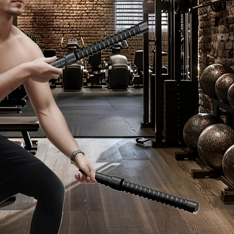 [Heavy Duty Battle Ropes] 2pcs Heavy Duty Ropeless Battle Ropes - Weighted, Long, Black Iron, Below 78, 74inch, Portable & Convenient for Home Gym Workouts, Aerobic Exercise, and Fitness Training, Home Gym Equipment | Sleek B