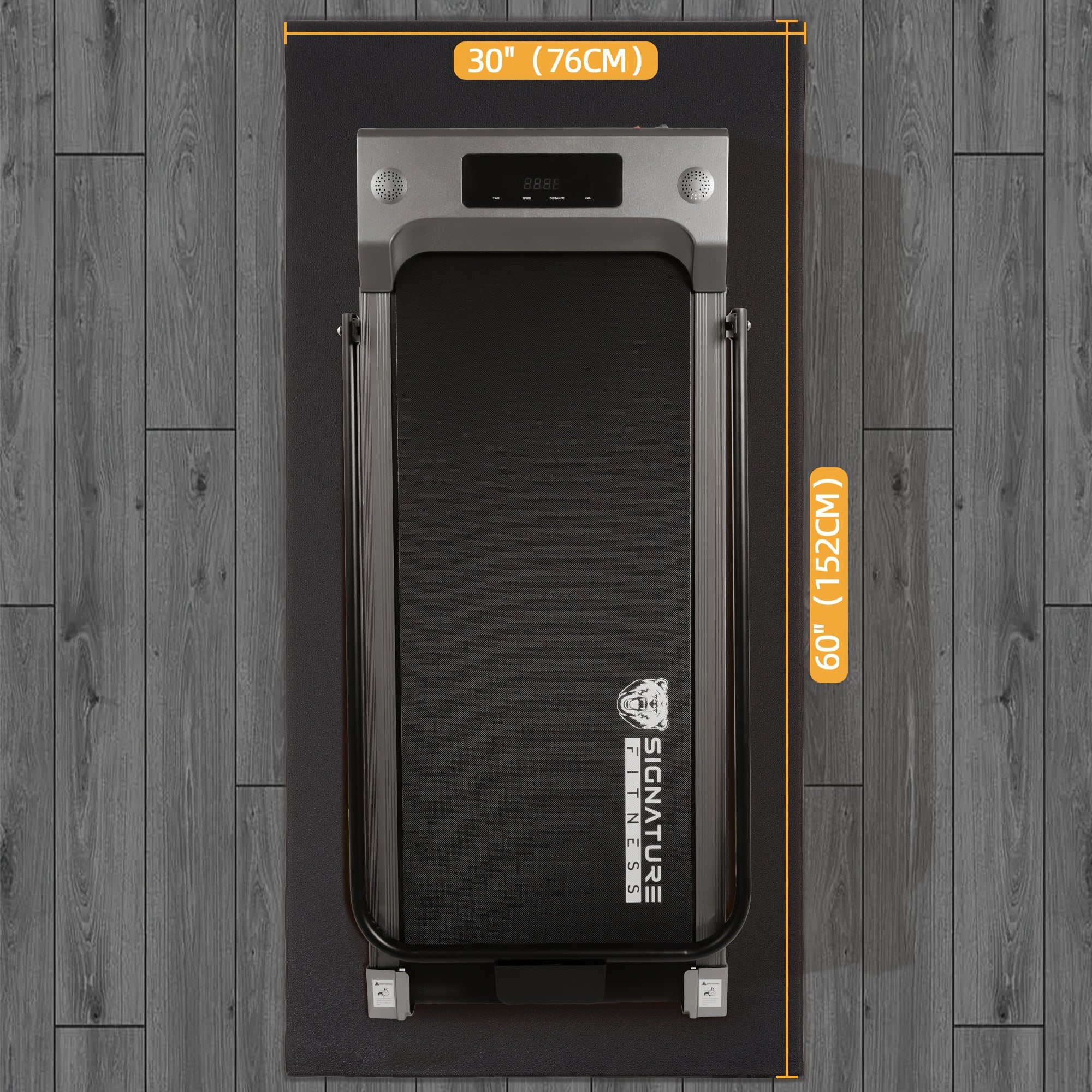 High Density Home Gym Treadmill Exercise Bike Equipment Mat, 1/4" Thick, Multiple Sizes