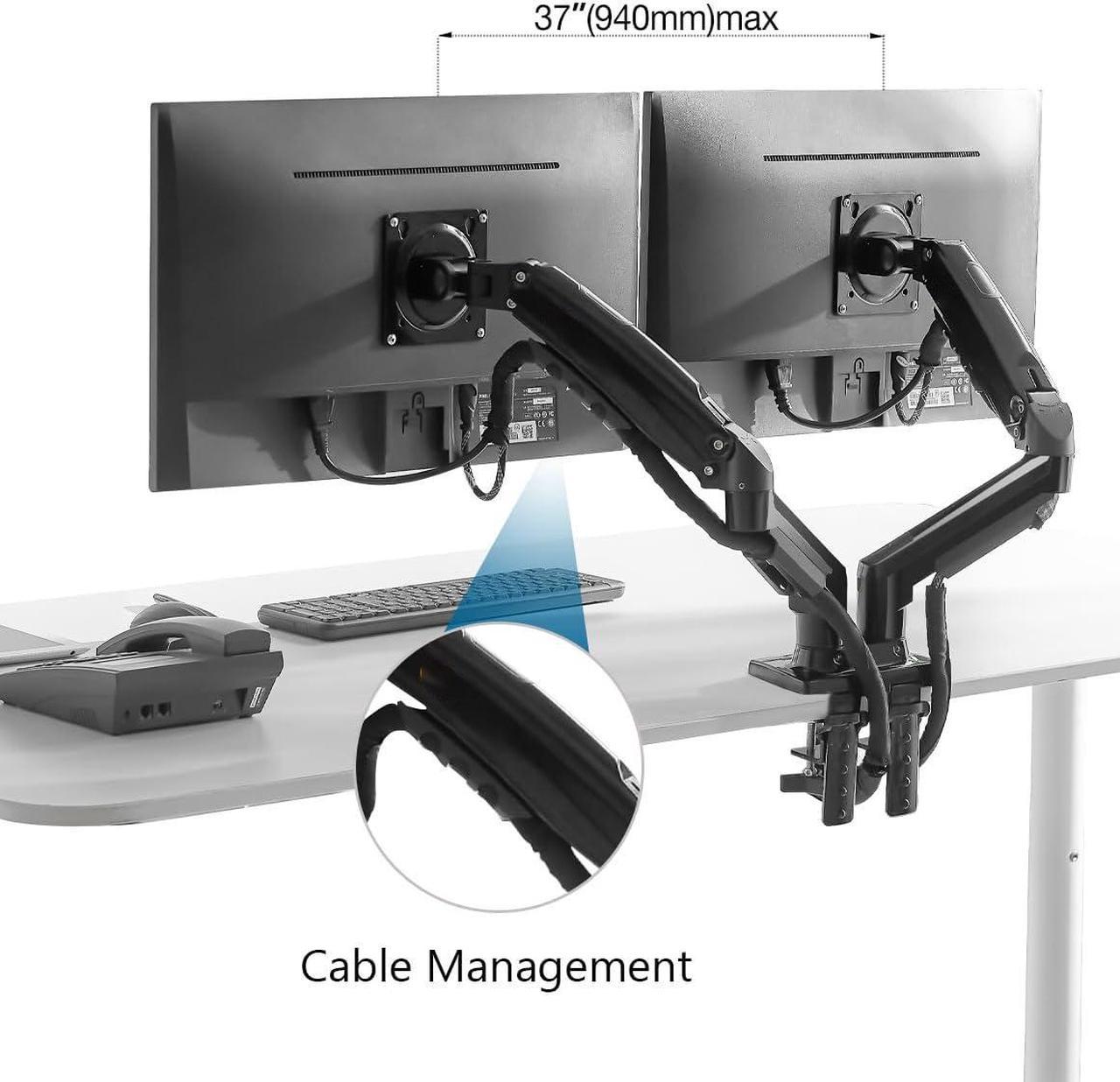 Rehisk Dual Monitor Mount for 15-32 Inch Screens - F160-2
