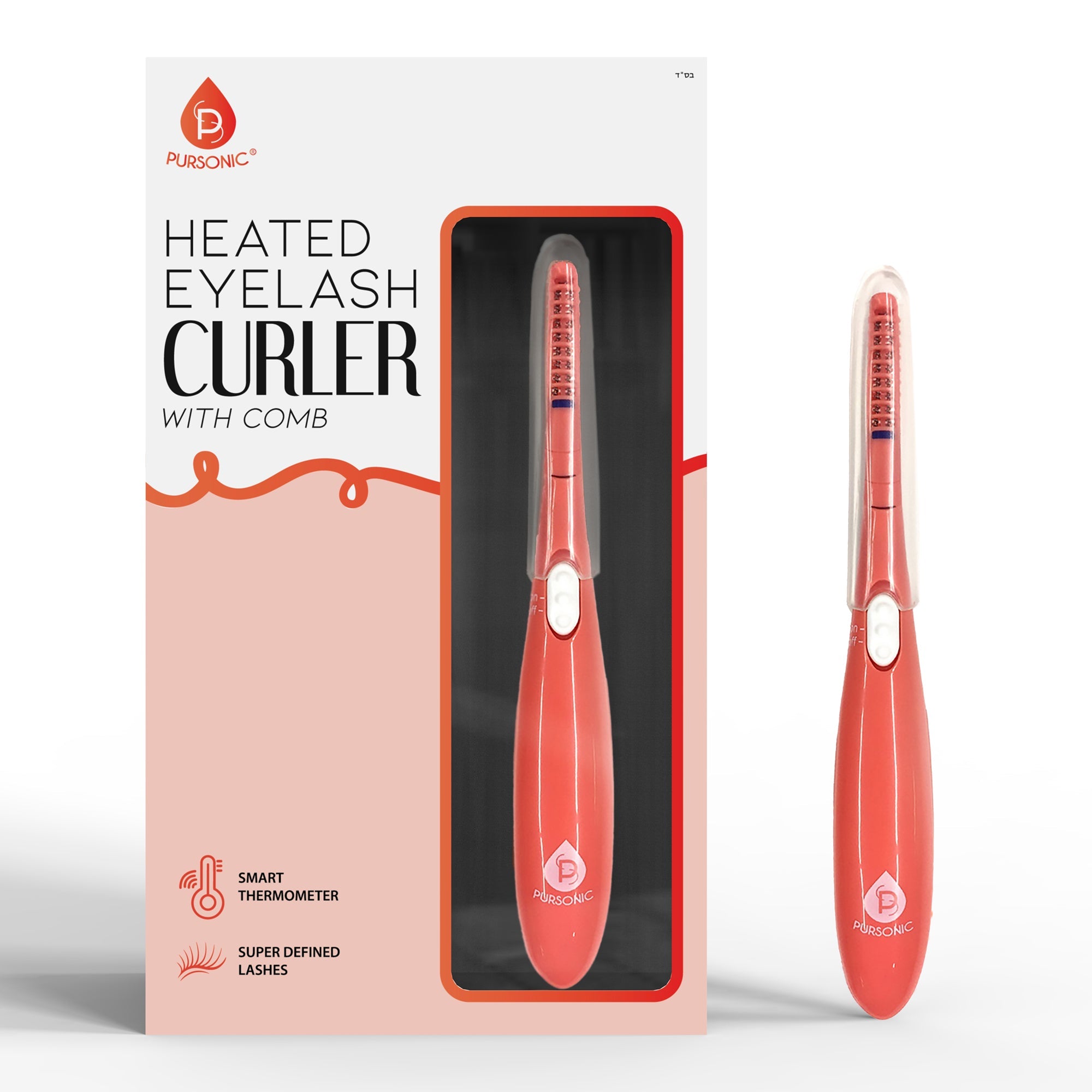 Heated Eyelash Curler With Comb, Provides Long Lasting Curl In Seconds-0