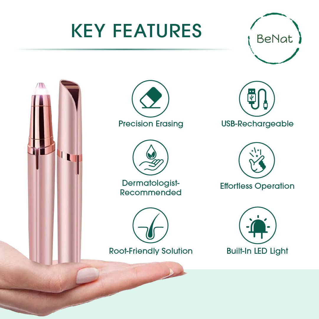 Rechargeable Eyebrow Hair Remover-2