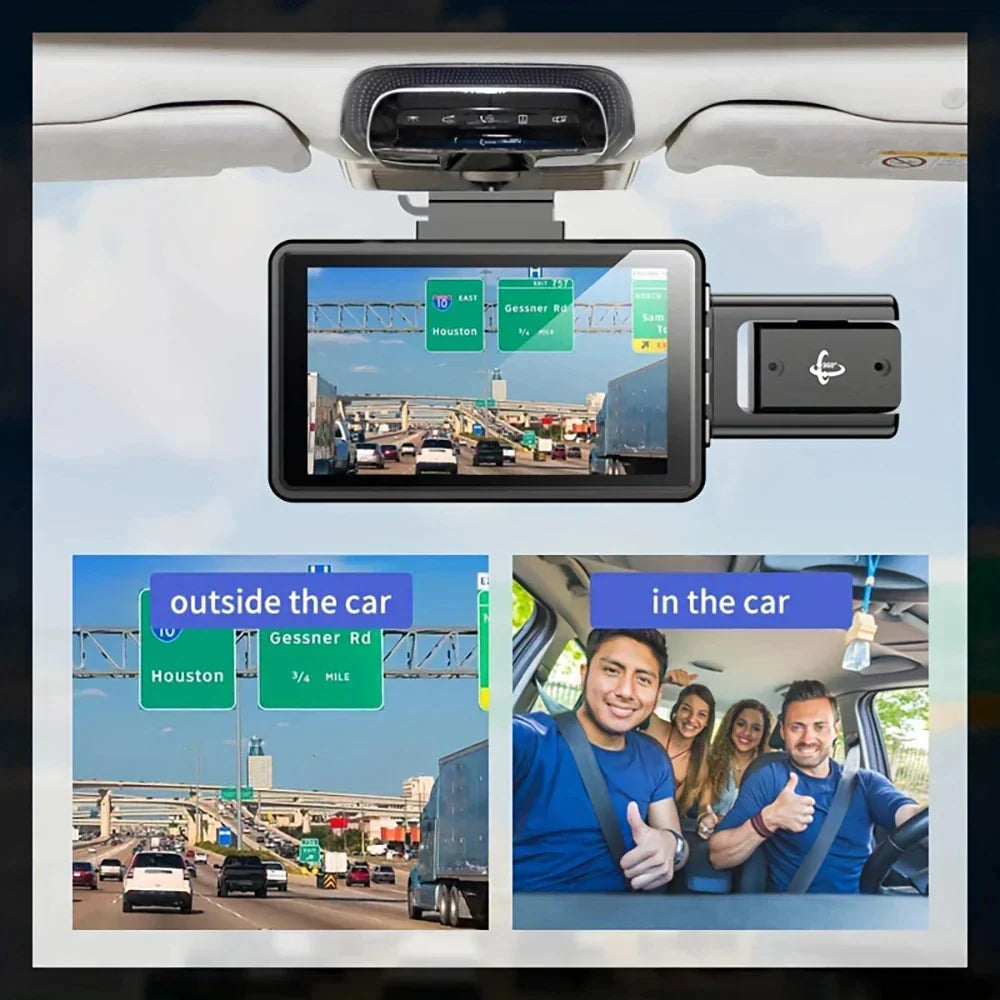 2K 1440P WiFi Dual Lens Dash Cam with Night Vision Black-4