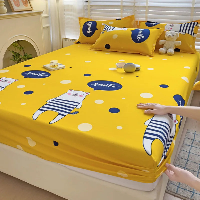 Cute Animals Fitted Sheet Non Slip