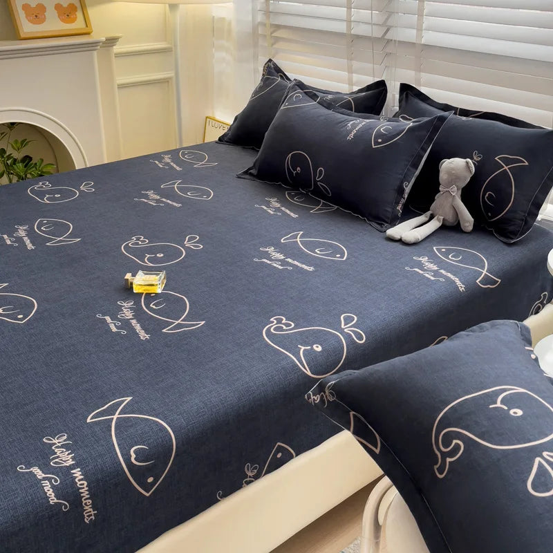 Cute Animals Fitted Sheet Non Slip