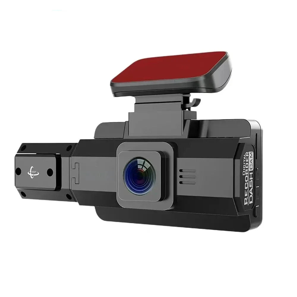 2K 1440P WiFi Dual Lens Dash Cam with Night Vision Black-0