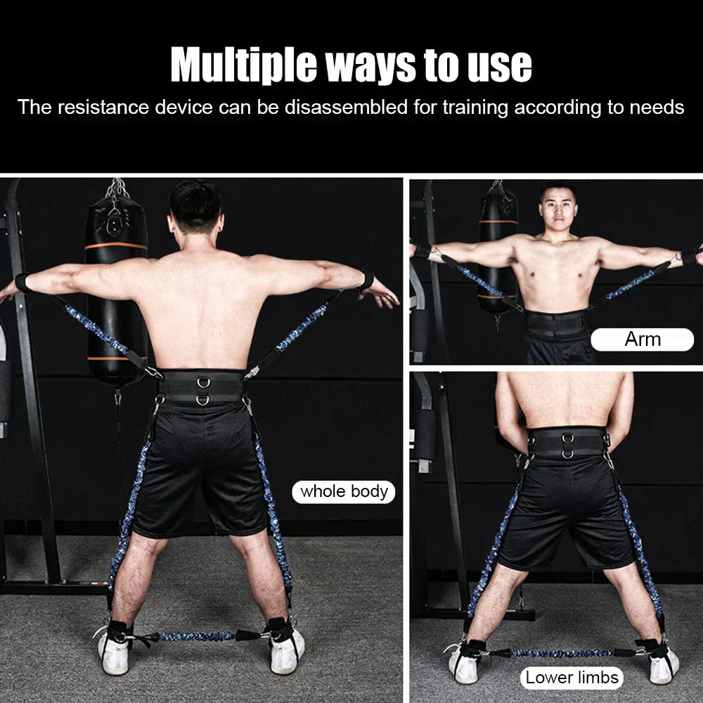 Explosive Power Resistance Band Set for Boxing and Agility Training-3